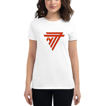 China Superhero Fashion Chest Logo - Women's short sleeve fitted t-shirt