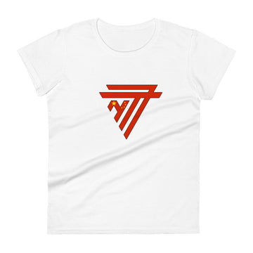 China Superhero Fashion Chest Logo - Women's short sleeve fitted t-shirt