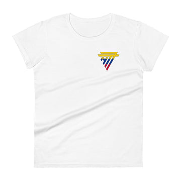 Colombia Fashion Chest Logo - Women's short sleeve fitted t-shirt