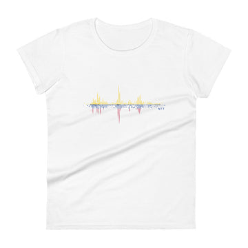 Colombia Pulse Music Soundwave - Women's short sleeve fitted t-shirt