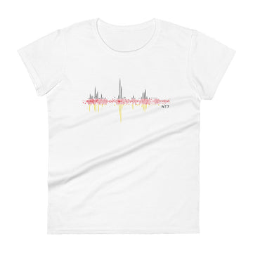 Germany Pulse Music Soundwave - Women's short sleeve fitted t-shirt