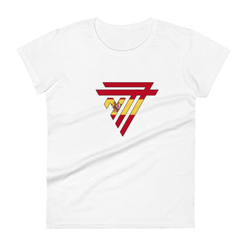 Spain Superhero Fashion Chest Logo - Women's short sleeve fitted t-shirt