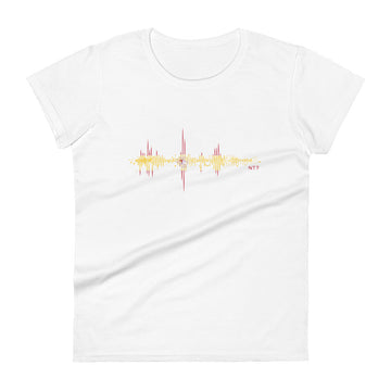 Spain Pulse Music Soundwave - Women's short sleeve fitted t-shirt