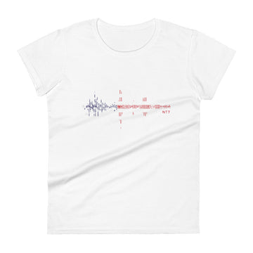 USA Pulse Music Soundwave - Women's short sleeve fitted t-shirt