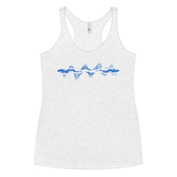 Scotland 3D Music Soundwave - Women's Racerback Tank