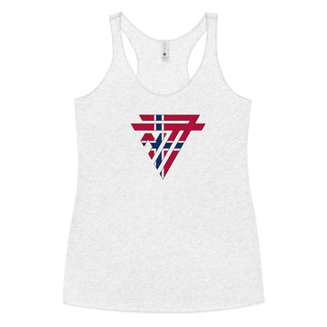 Norway Superhero Fashion Chest Logo - Women's Racerback Tank