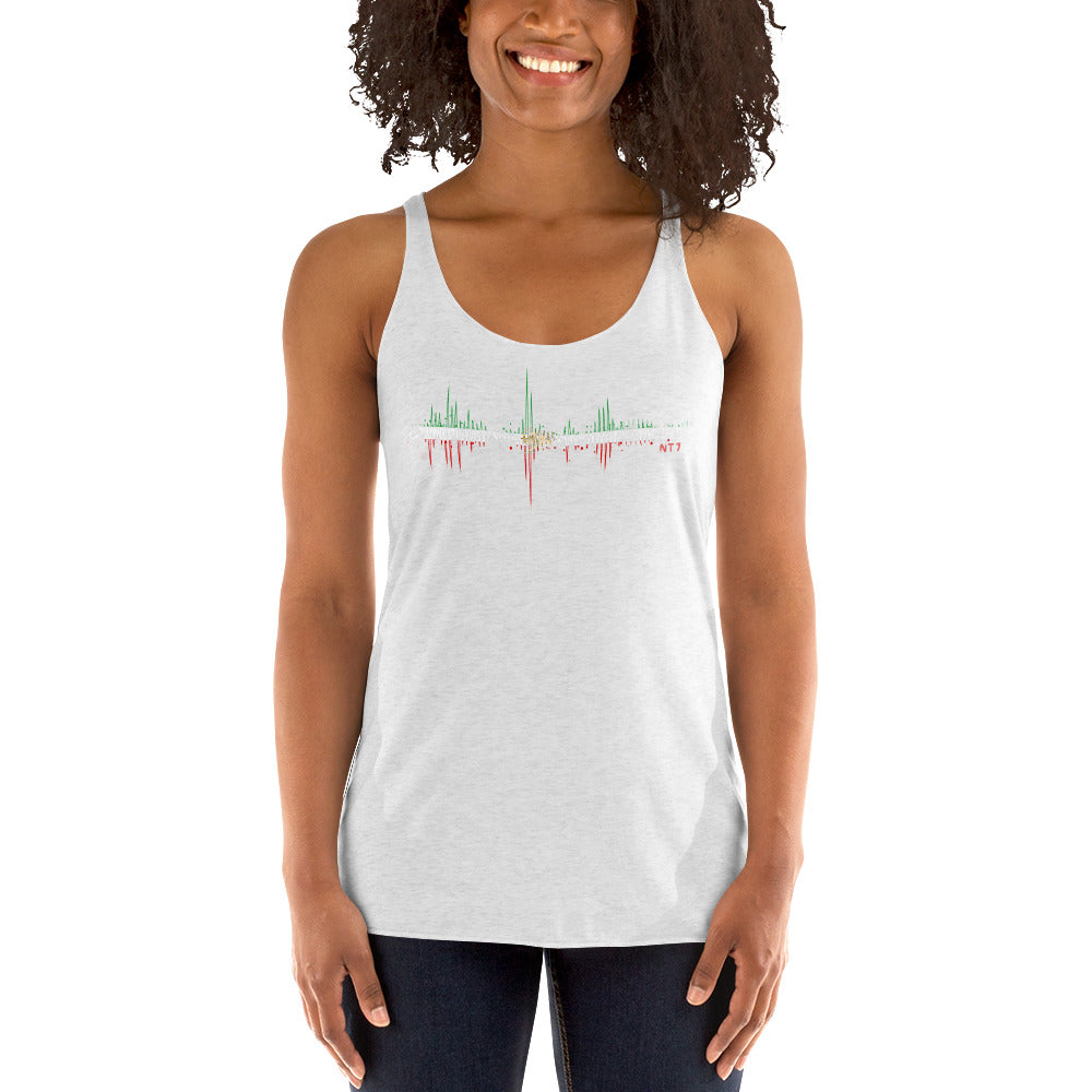 Iran Pulse Music Soundwave - Women's Racerback Tank