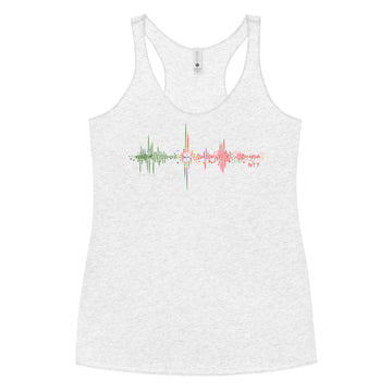 Portugal Pulse Music Soundwave - Women's Racerback Tank