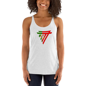 Portugal Superhero Fashion Chest Logo - Women's Racerback Tank