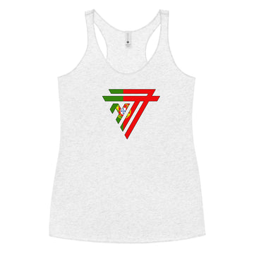 Portugal Superhero Fashion Chest Logo - Women's Racerback Tank