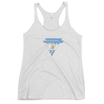 Argentina Superhero Fashion Chest Logo - Women's Racerback Tank