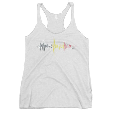 Belgium Pulse Music Soundwave - Women's Racerback Tank