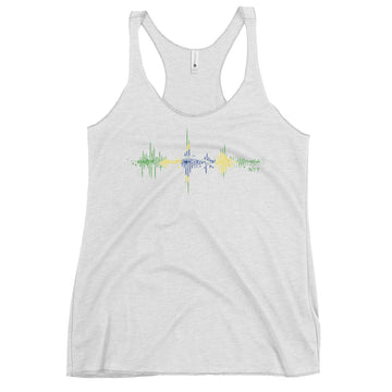 Brazil Pulse Music Soundwave - Women's Racerback Tank