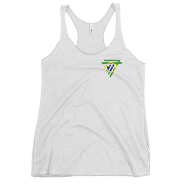 Brazil Fashion Chest Logo - Women's Racerback Tank