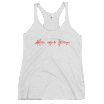 Canada Pulse Music Soundwave - Women's Racerback Tank