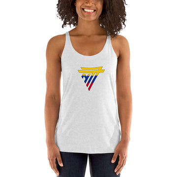 Colombia Superhero Fashion Chest Logo - Women's Racerback Tank