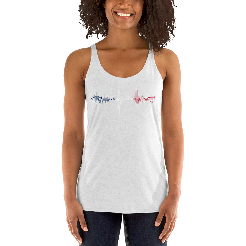 France Pulse Music Soundwave - Women's Racerback Tank