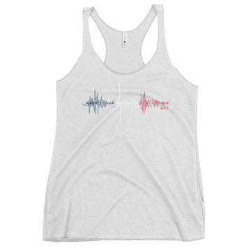 France Pulse Music Soundwave - Women's Racerback Tank