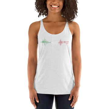 Italy Pulse Music Soundwave - Women's Racerback Tank