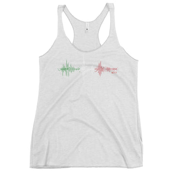 Italy Pulse Music Soundwave - Women's Racerback Tank