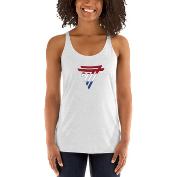 Netherlands Superhero Fashion Chest Logo - Women's Racerback Tank