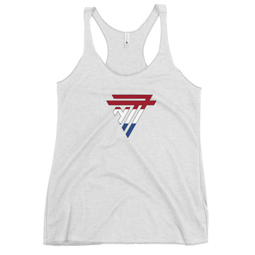 Netherlands Superhero Fashion Chest Logo - Women's Racerback Tank