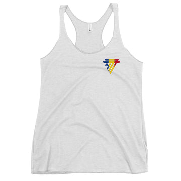 Romania Fashion Chest Logo - Women's Racerback Tank