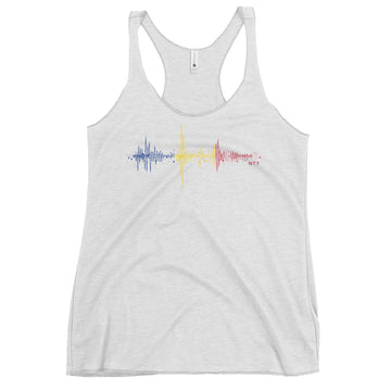 Romania Pulse Music Soundwave - Women's Racerback Tank