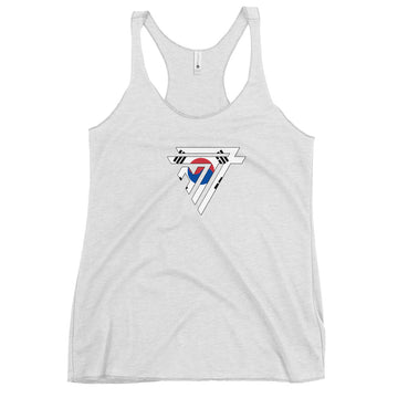 South Korea Superhero Fashion Chest Logo - Women's Racerback Tank