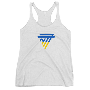 Ukraine Superhero Fashion Chest Logo - Women's Racerback Tank