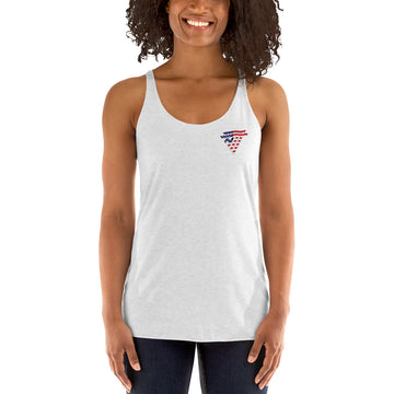 USA Fashion Chest Logo - Women's Racerback Tank