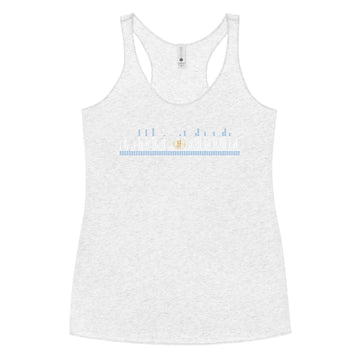 Argentina Music Graphic Equalizer - Women's Racerback Tank