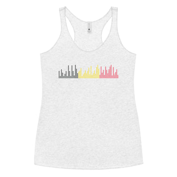 Belgium Music Graphic Equalizer - Women's Racerback Tank