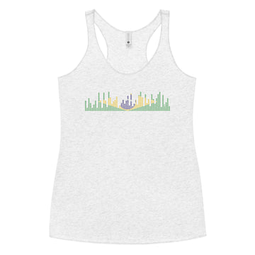 Brazil Music Graphic Equalizer - Women's Racerback Tank