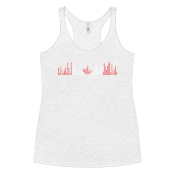 Canada Music Graphic Equalizer - Women's Racerback Tank