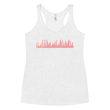 China Music Graphic Equalizer - Women's Racerback Tank