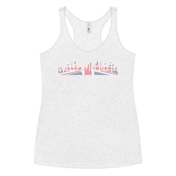 Great Britain Music Graphic Equalizer - Women's Racerback Tank