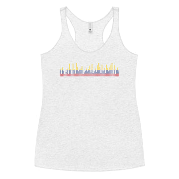 Colombia Music Graphic Equalizer - Women's Racerback Tank