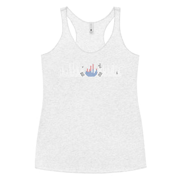 South Korea Music Graphic Equalizer - Women's Racerback Tank