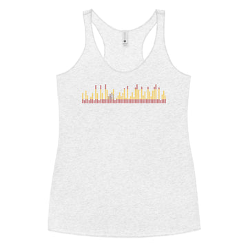 Spain Music Graphic Equalizer - Women's Racerback Tank