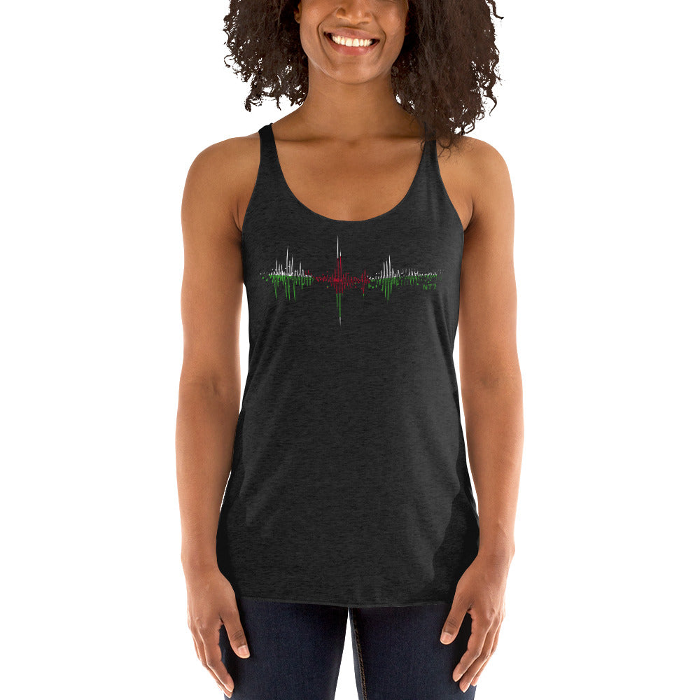 Wales Pulse Music Soundwave - Women's Racerback Tank