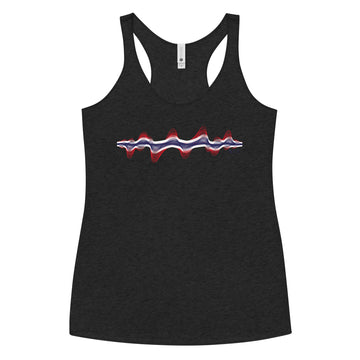 Thailand 3D Music Soundwave - Women's Racerback TankA