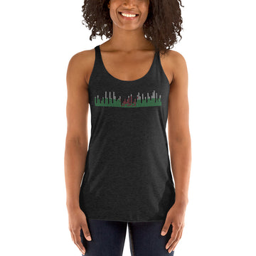 Wales Music Graphic Equalizer - Women's Racerback Tank
