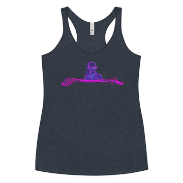 VR Woman with Headphones - Women's Racerback Tank Top