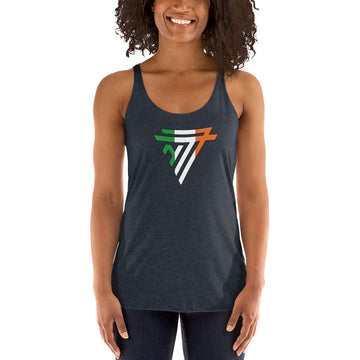 Ireland Superhero Fashion Chest Logo - Women's Racerback Tank