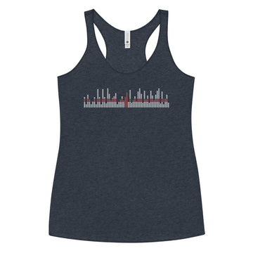 England Music Graphic Equalizer - Women's Racerback Tank